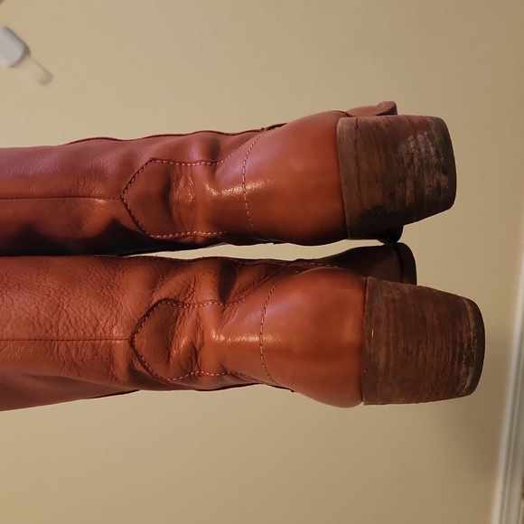 Chineese Laundry Pink Leather Western Boots - Picture 6 of 6